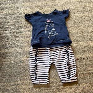 Adorable kitty outfit for baby girl